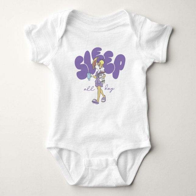 Lola Bunny Sleep All Day Baby Bodysuit (Front)