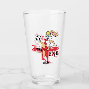 Lola Bunny Team England Soccer Graphic Glass
