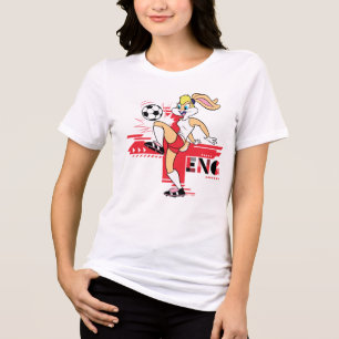 Lola Bunny Team England Soccer Graphic Tri-Blend Shirt