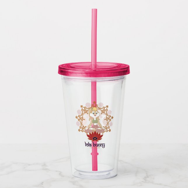 Lola Bunny Yoga Lotus Pose Acrylic Tumbler (Front)