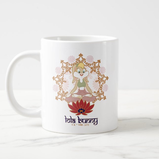 Lola Bunny Yoga Lotus Pose Large Coffee Mug (Left)