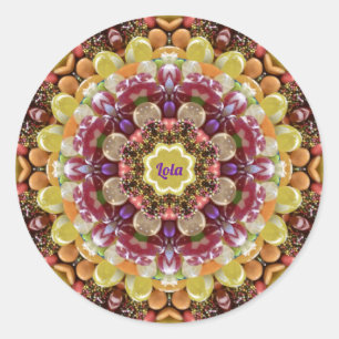 LOLA ~ EASTER CANDY ~ Chocolate Classic Round Sticker
