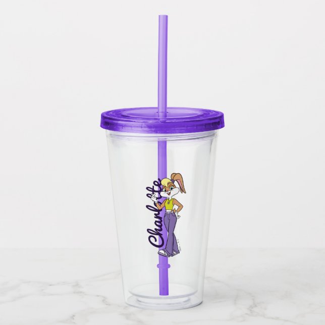 Lola Finger Heart Acrylic Tumbler (Front)