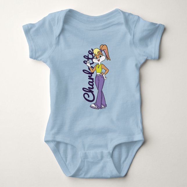 Lola Finger Heart Baby Bodysuit (Front)