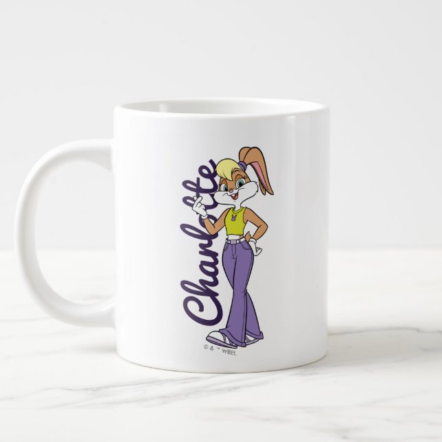 Lola Finger Heart Large Coffee Mug (Left)
