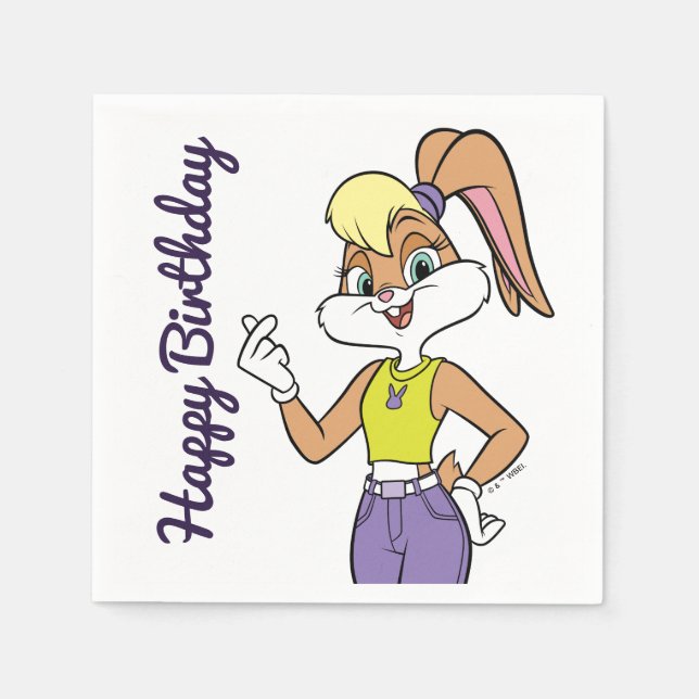 Lola Finger Heart Napkin (Front)