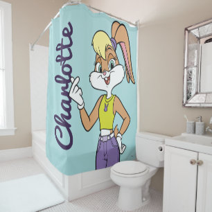 Lola Finger Heart Shower Curtain