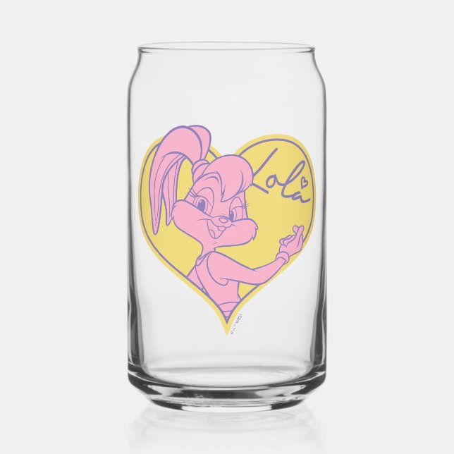 Lola Heart Signature Can Glass (Front)
