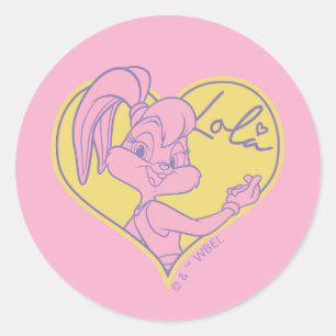 Lola Heart Signature Classic Round Sticker