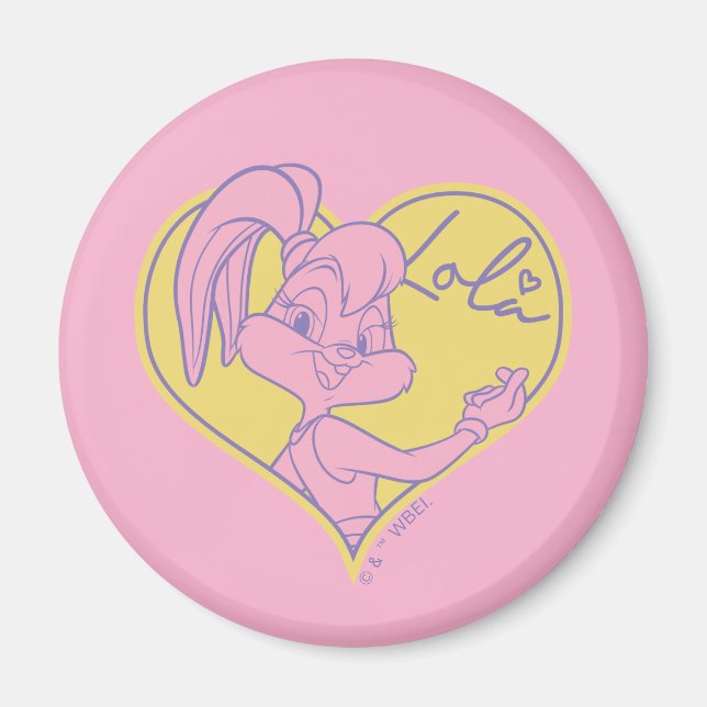 Lola Heart Signature Magnet (Front)