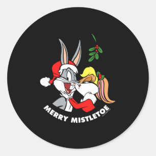 Lola Merry Mistletoe  Classic Round Sticker