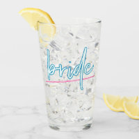 LOLA Neon Blue and Pink 90's Bride Bachelorette