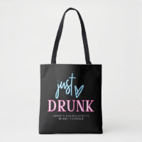 LOLA Neon Blue Pink Just Drunk Bachelorette