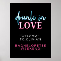 LOLA Neon Drunk In Love Bachelorette Welcome