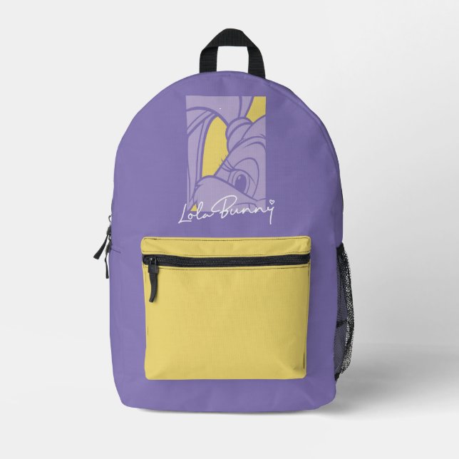 Lola Portrait Autograph Printed Backpack (Front)