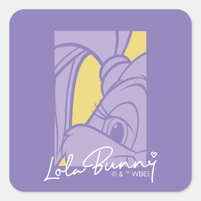 Lola Portrait Autograph Square Sticker (Front)
