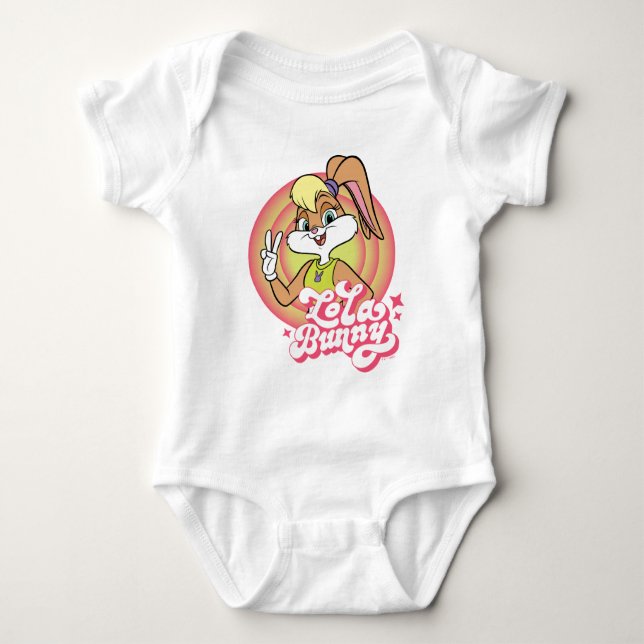 Lola Retro LOONEY TUNES™ Rings Baby Bodysuit (Front)