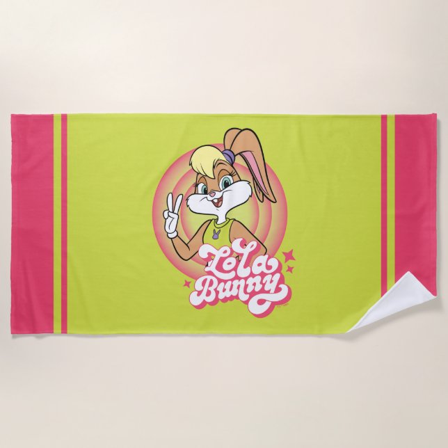 Lola Retro LOONEY TUNES™ Rings Beach Towel (Front)