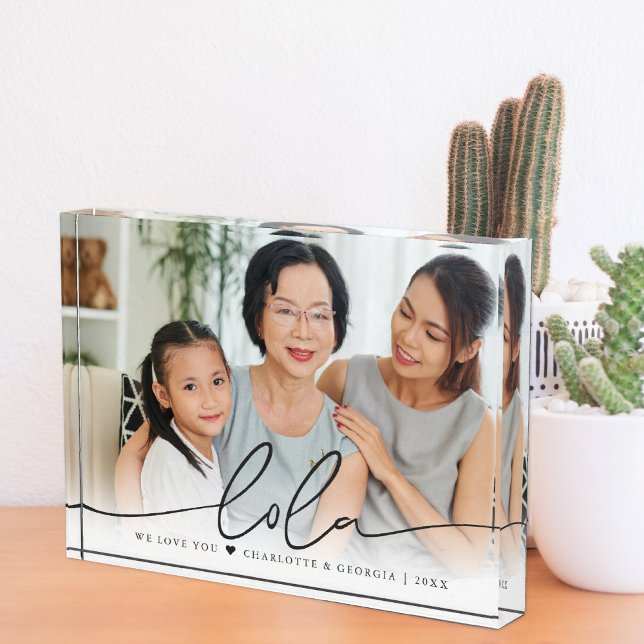 Lola Script Overlay | We Love You Photo Block (Creator Uploaded)
