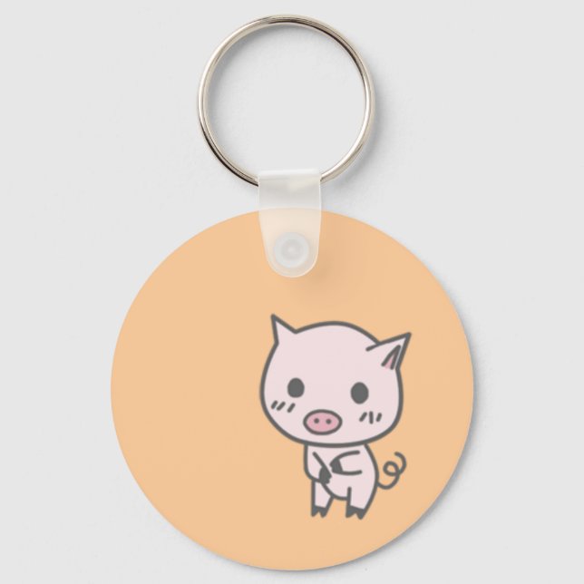 Lola the Pig Keychain (Front)