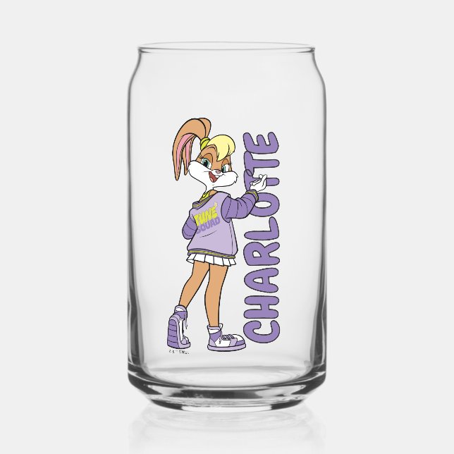Lola TUNE SQUAD™ Varsity Heart Can Glass (Front)
