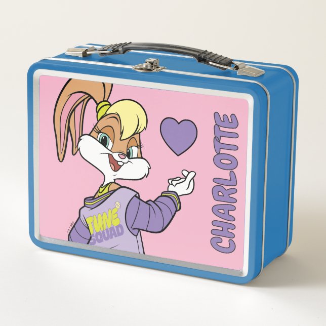 Lola TUNE SQUAD™ Varsity Heart Metal Lunch Box (Front)