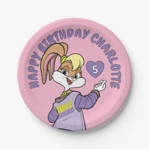 Lola TUNE SQUAD™ Varsity Heart Paper Plate