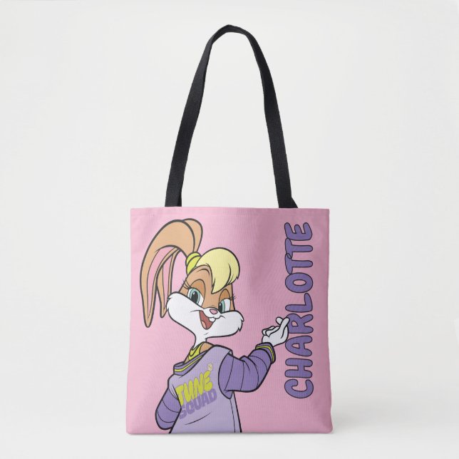 Lola TUNE SQUAD™ Varsity Heart Tote Bag (Front)