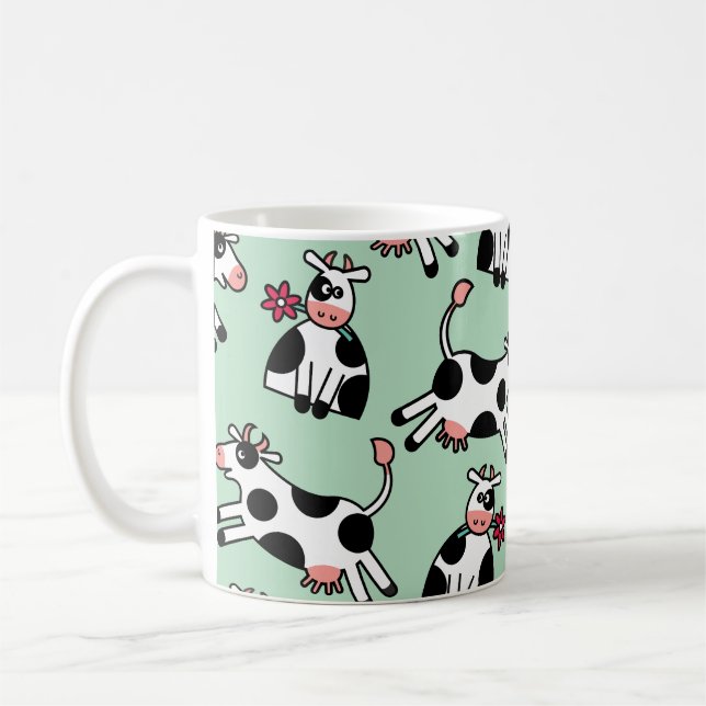 Lolailo 22 Flower Power Cow Coffee Mug (Left)