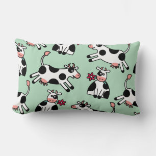 Lolailo 22 Flower Power Cow Lumbar Cushion