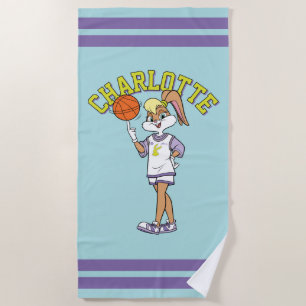 Lola's Basketball Spin Beach Towel