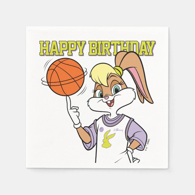 Lola's Basketball Spin Napkin (Front)