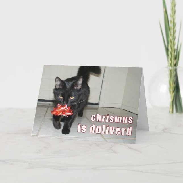lolcat Christmas Card (Front)