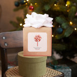 Lolipop Christmas Candy Merry Christmas Square Sticker<br><div class="desc">Make this holiday season extra special with our Lollipop Christmas Candy Merry Christmas stickers. Spread the holiday spirit in a fun and unique way! Order yours today and start celebrating the most wonderful time of the year with a dash of sweetness.</div>