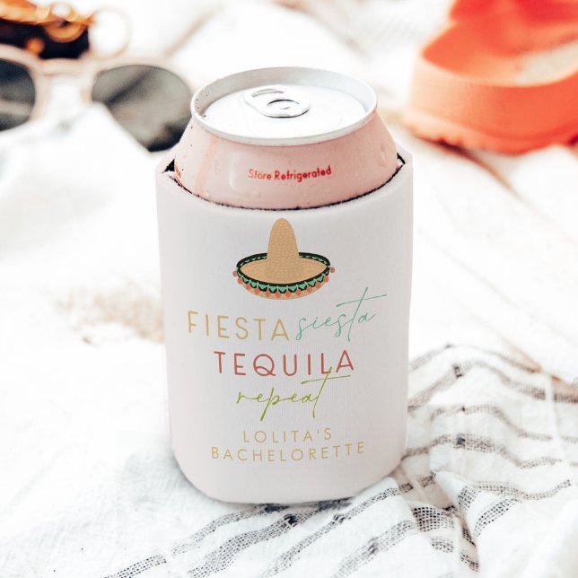 LOLITA Fiesta Siesta Tequila Bachelorette Favour Can Cooler (Creator Uploaded)