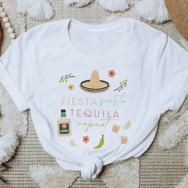 LOLITA Fiesta Siesta Tequila Repeat Bachelorette T-Shirt (Creator Uploaded)