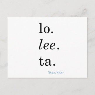 Lolita - Vladimir Nabokov Postcard