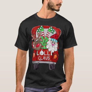 Lolli Claus Christmas - Reindeer and Santa Claus T-Shirt