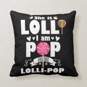 Lolli Pop Cute Grandchild Grandparents Candy Cushion