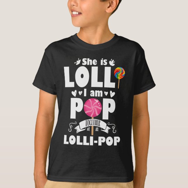 Lolli Pop Cute Grandchild Grandparents Candy T-Shirt (Front)