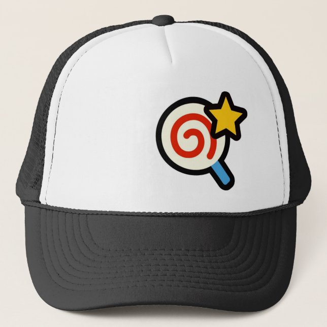 Lollipop and star trucker hat (Front)