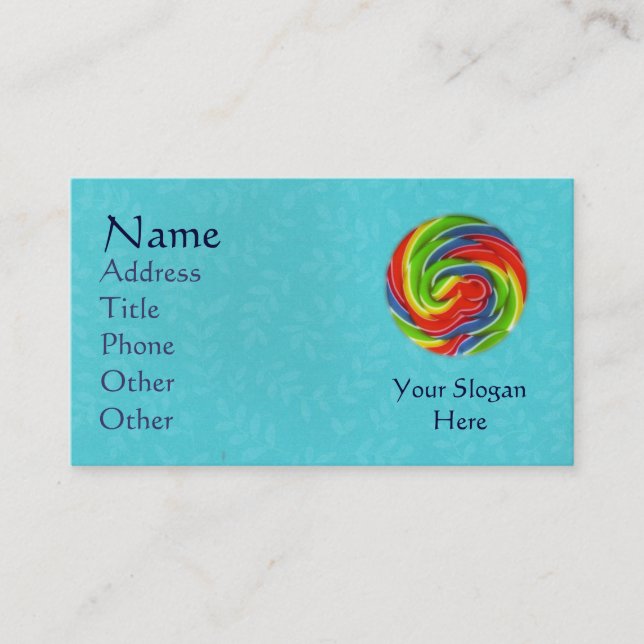 Lollipop Business Cards (Front)