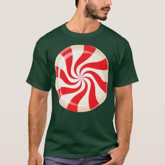 lollipop candy cane sweet lollipop peppermint cand T-Shirt