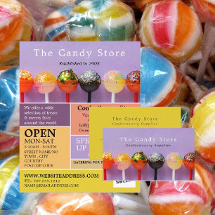 Lollipop Candy, Confectionery Supplies Advertising Flyer
