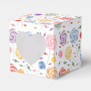 Lollipop Candy Pattern Colourful Favour Box