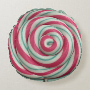Lollipop Candy Swirl Round Cushion