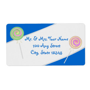 Lollipop Candy Treasures Blue Address