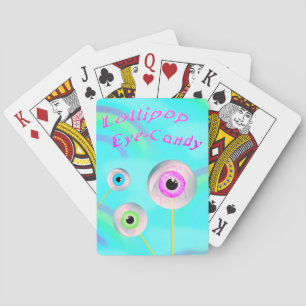 Lollipop Eye Candy - pretend to be an advertisemen Playing Cards