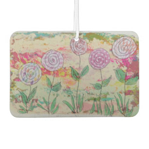 Lollipop Flowers Car Air Freshener