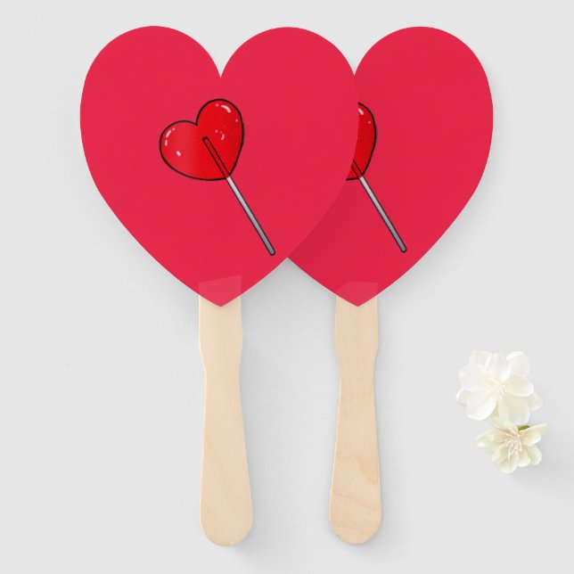 Lollipop Hand Fan (Front and Back)